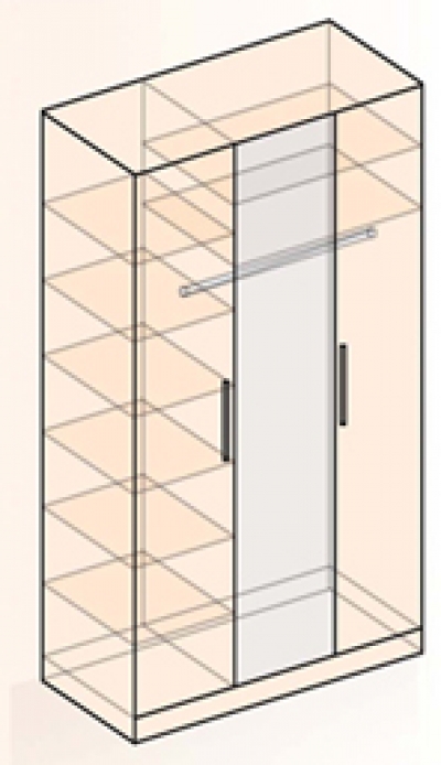 РМ-Шкаф 3-х дверный с зеркалом